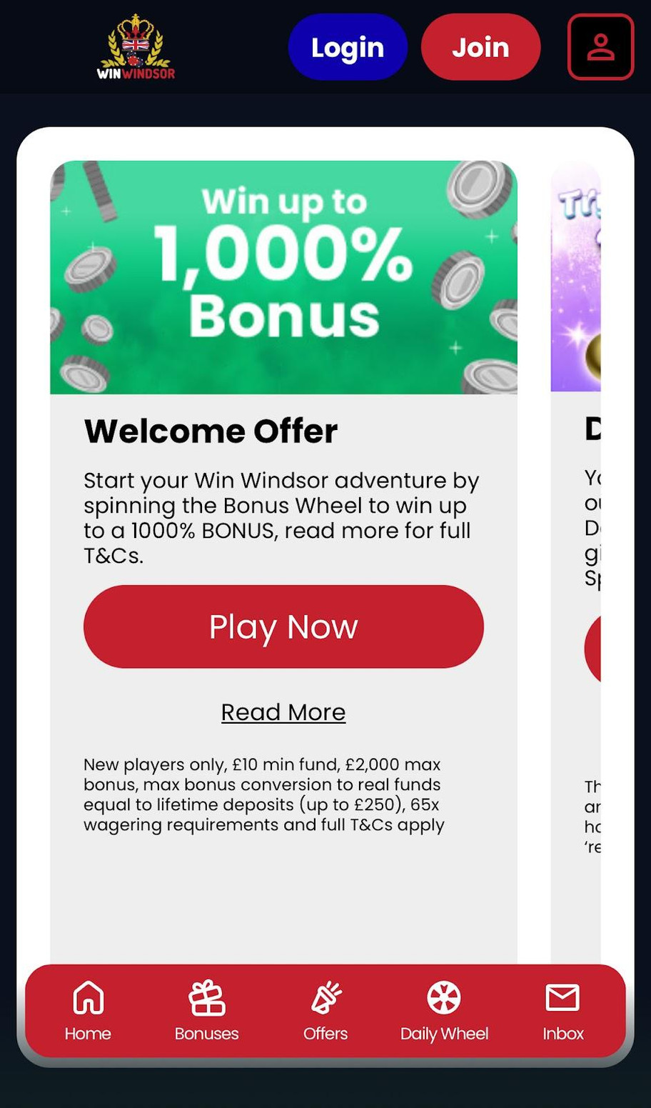 Win Windsor casino review | Free spin with up to 1000% match