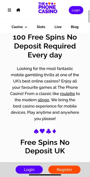 The Phone Casino review | 100 free spins | FIRST