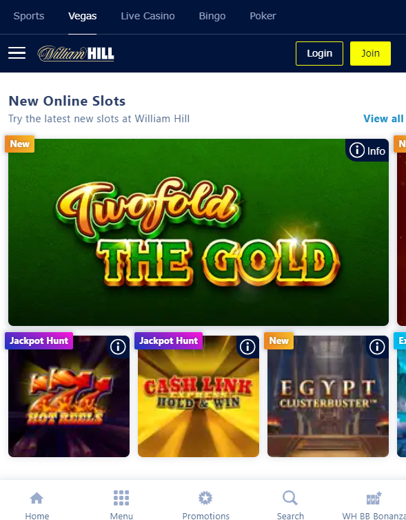 William Hill Vegas Casino Review 2025: Get £40 in Free Bets with a £10 Stake