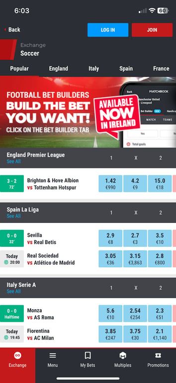 Matchbook bookmaker review: Everything you need to know