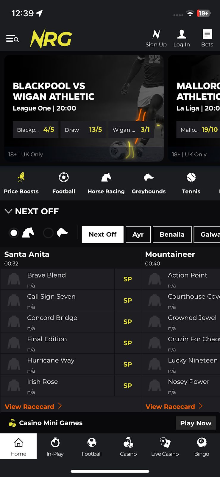 NRG bookmaker review: Everything you need to know