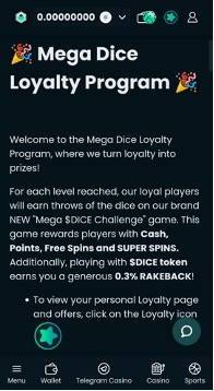 Mega Dice Casino | 200% bonus up to 1 BTC 