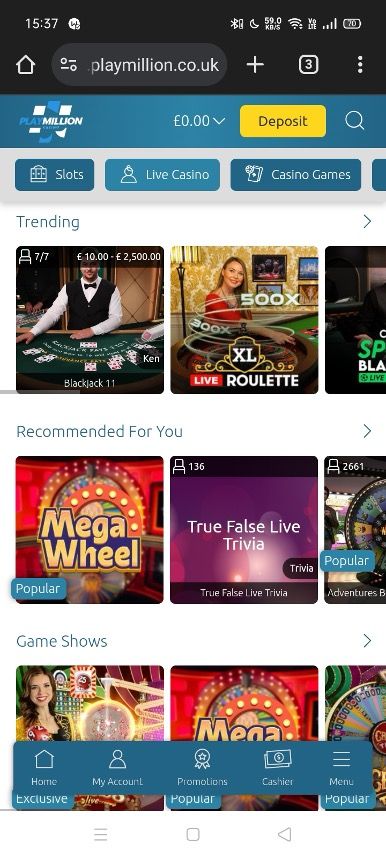 PlayMillion Casino Review | Bonuses and Games Info