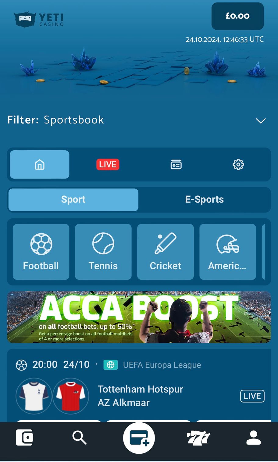 Yeti Casino bookmaker review: Everything you need to know