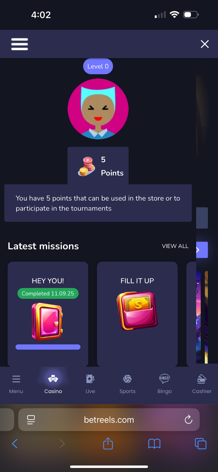 Betreels Casino review | £300 and 30 free spins | FIRST