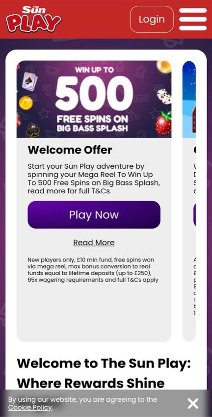 The Sun Play Casino Review - Games and Updated Payment Methods