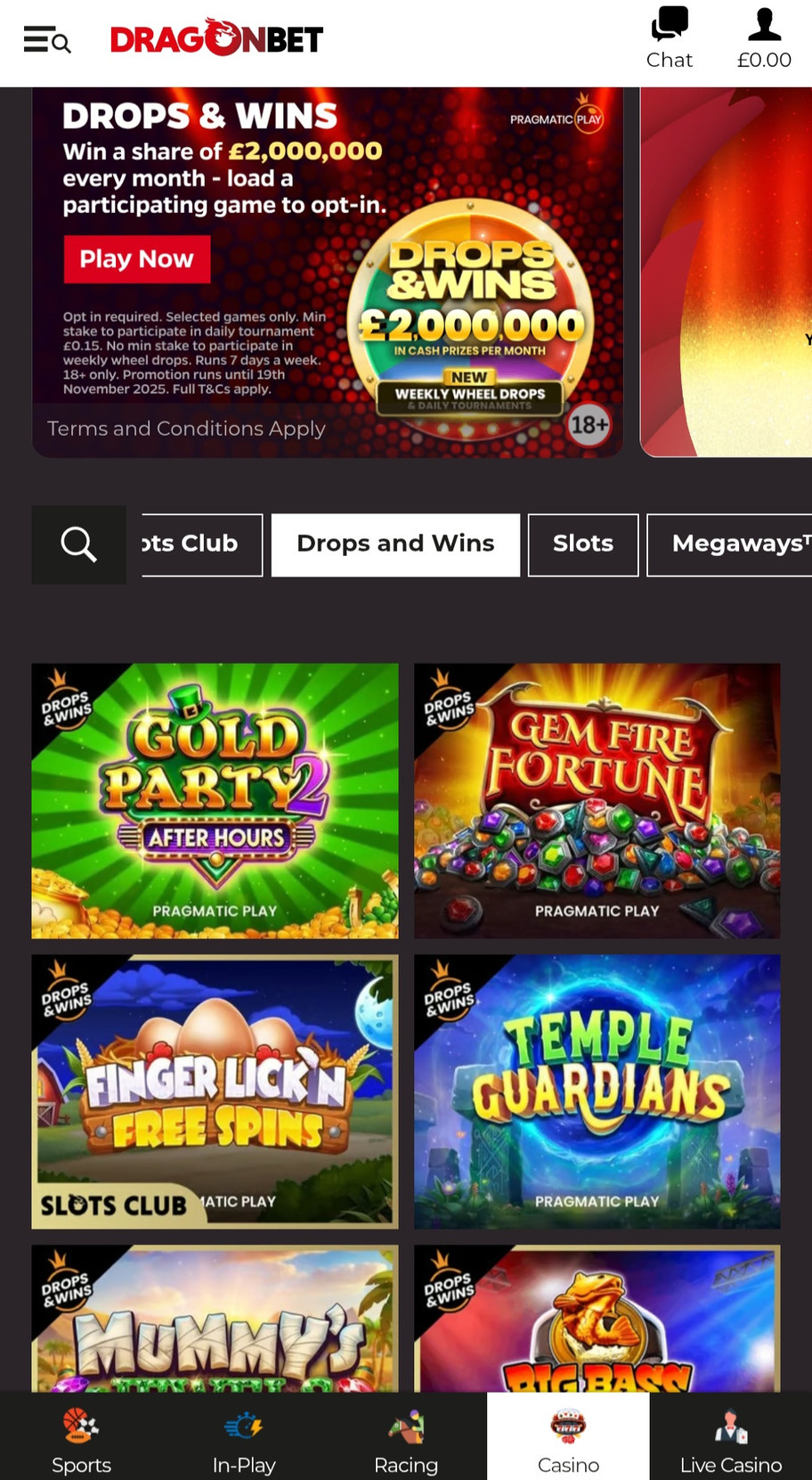 DragonBet casino review | Get 20 wager-free spins | FIRST