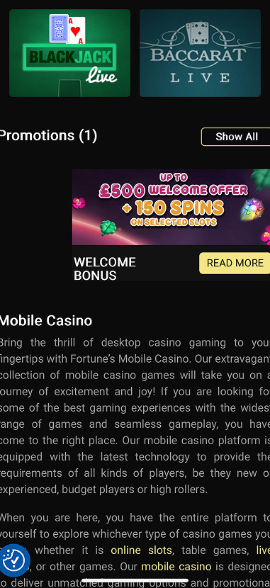 Fortune Mobile Casino gallery image 4