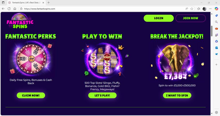 Fantastic Spins review | Up to 250 free spins on offer