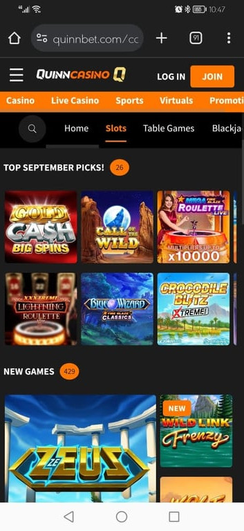 QuinnBet Casino gallery image 4