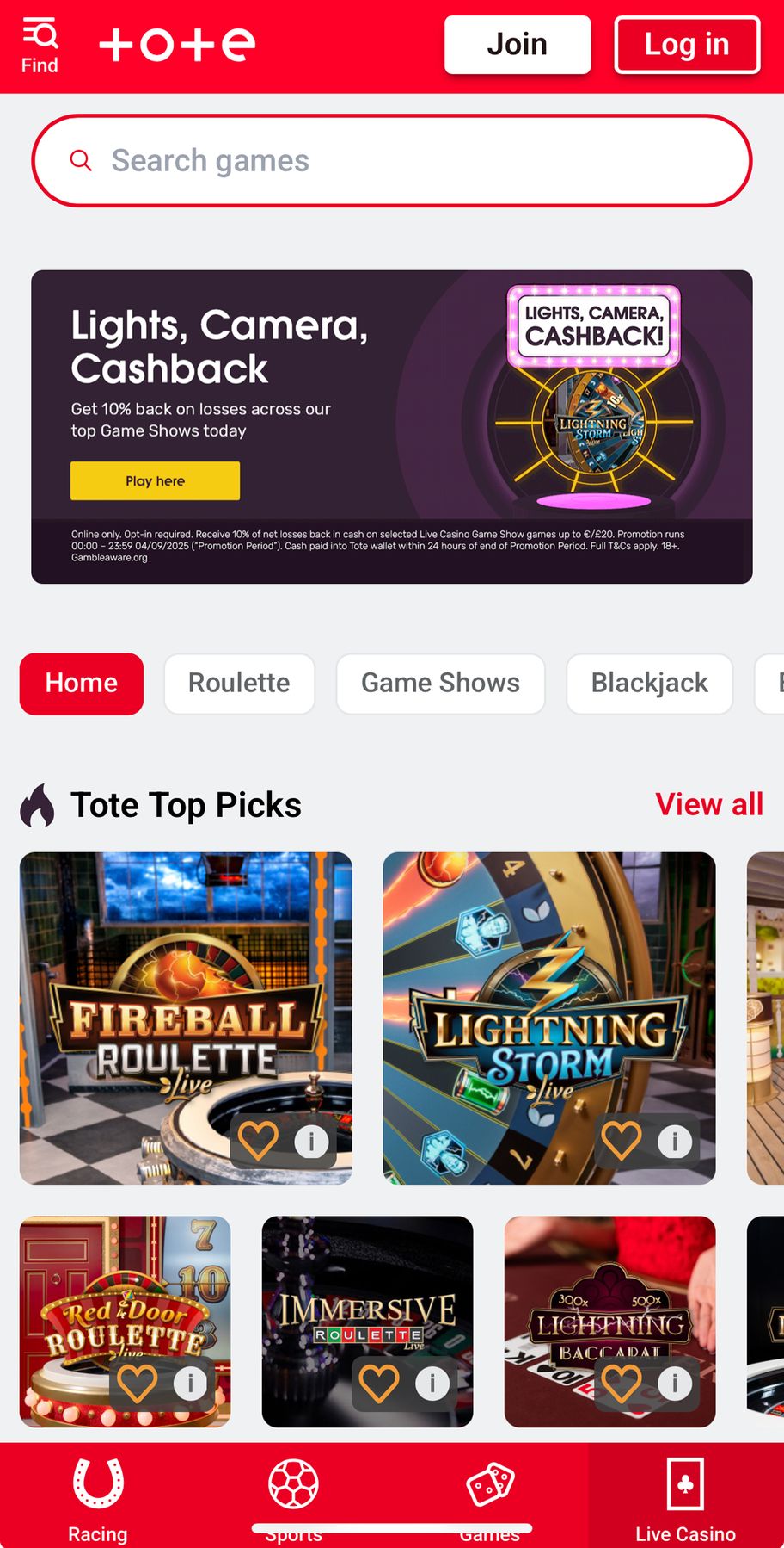 Tote casino review | 200 free spins when you stake £10 on slots