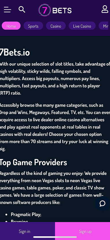 7Bets gallery image 6