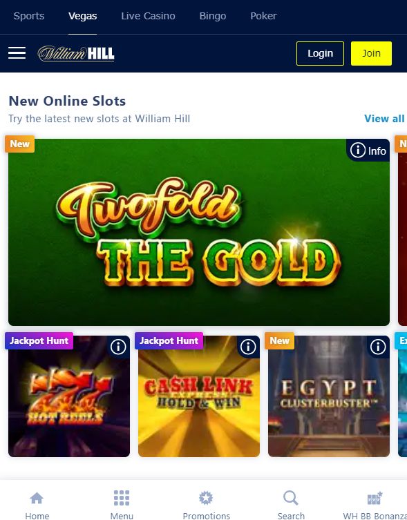 William Hill Vegas Casino Review 2025: Get £40 in Free Bets with a £10 Stake