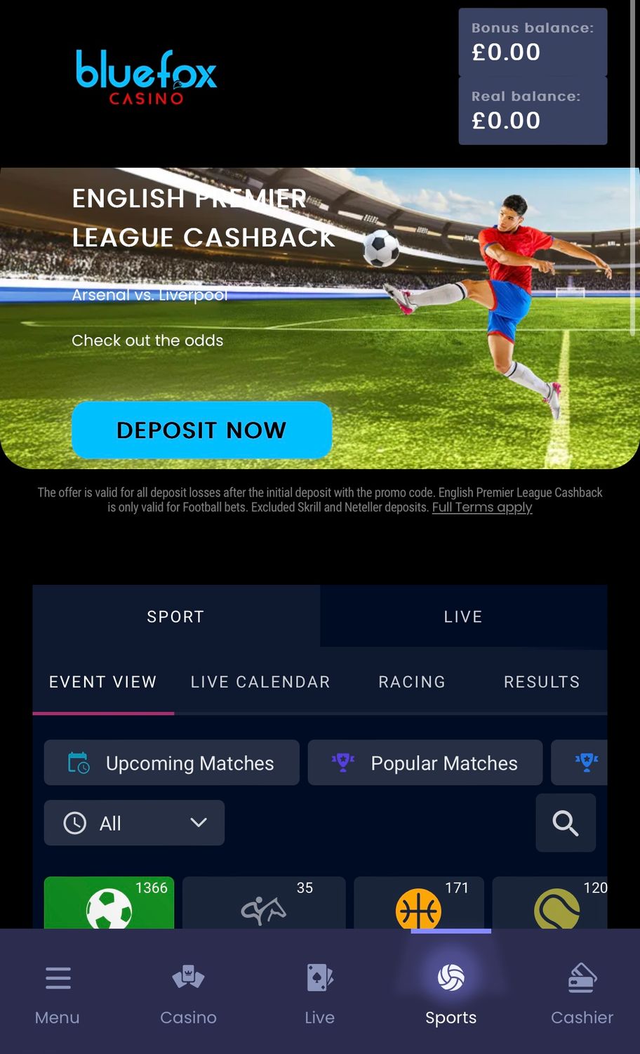 Blue Fox Casino bookmaker review: Everything you need to know
