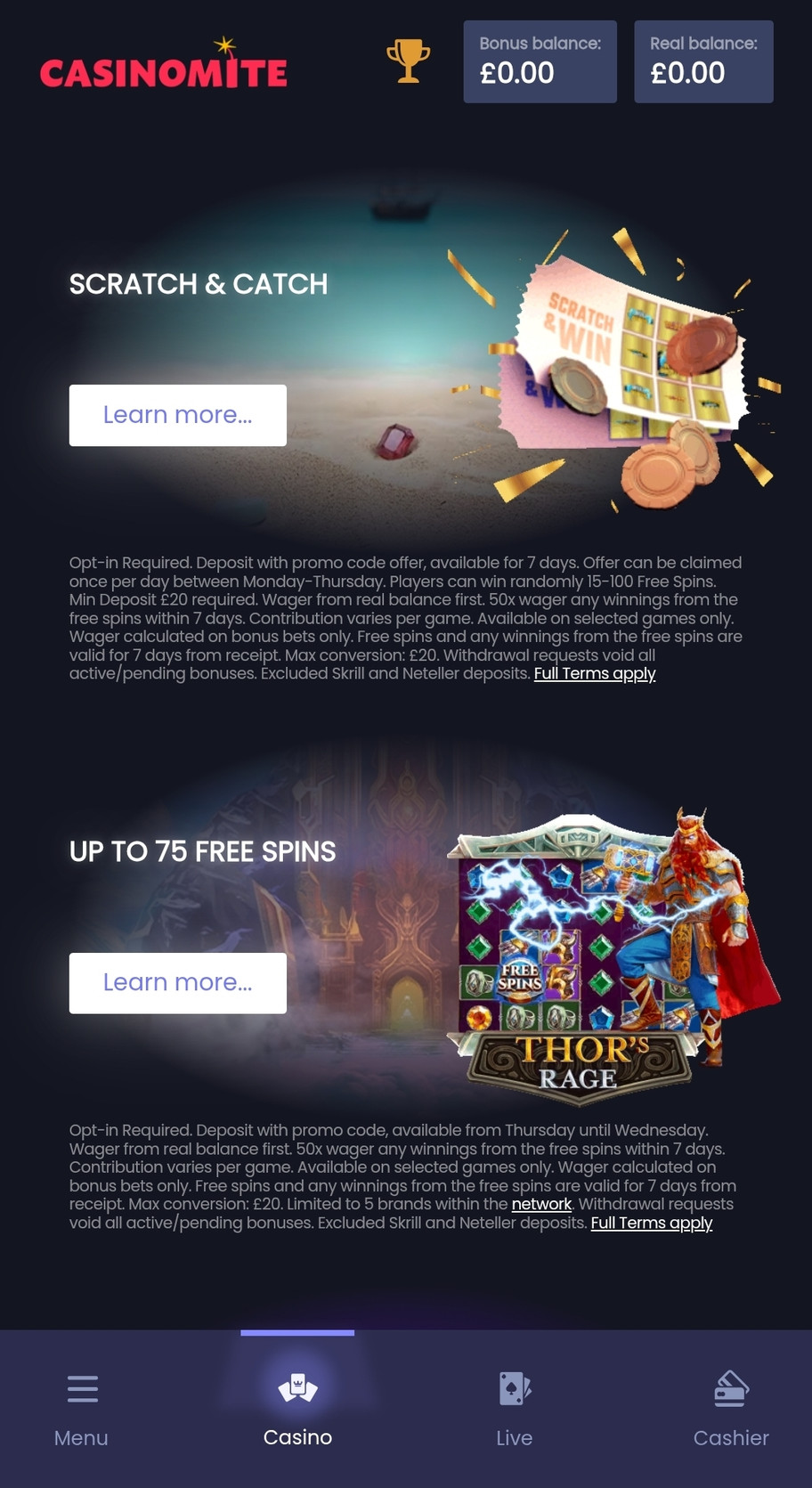 Casinomite casino Review | £100 for new players | FIRST