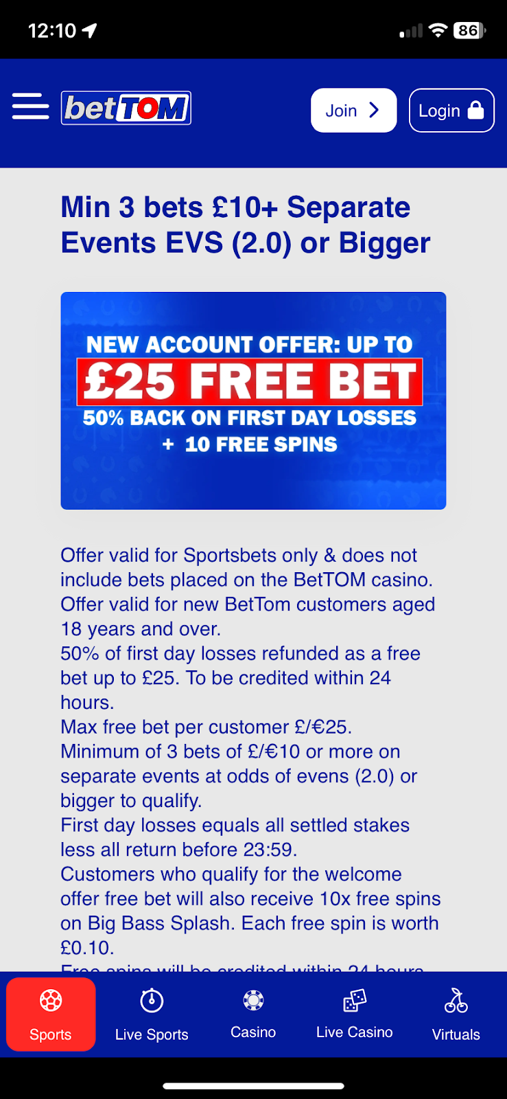 BetTom bookmaker review: Everything you need to know
