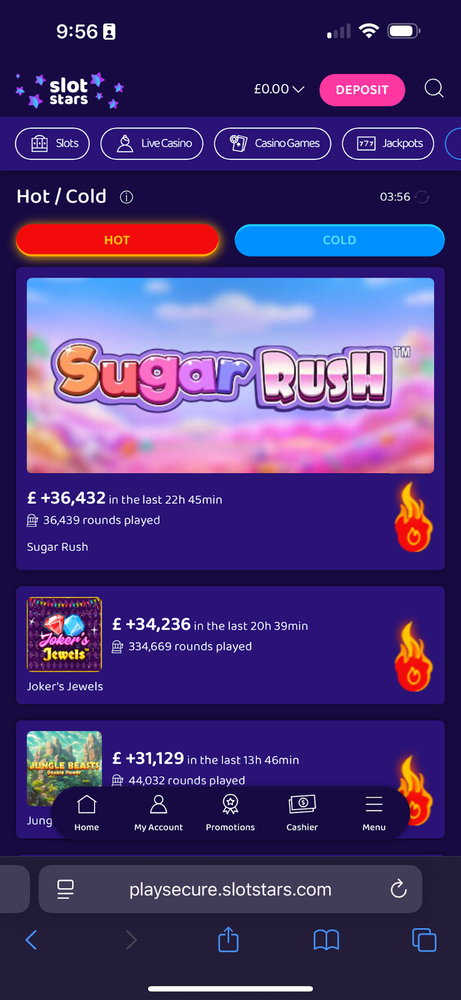 SlotStars casino review | £50 & 50 free spins welcome bonus | FIRST