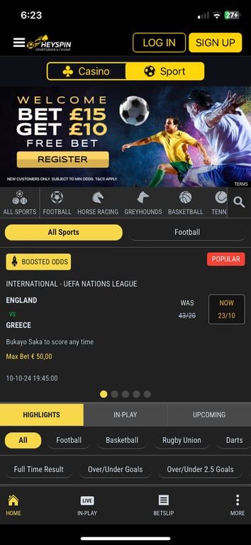 HeySpin bookmaker review: Everything you need to know
