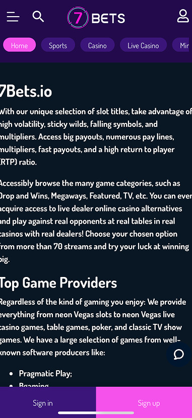 7Bets gallery image 6