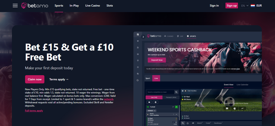 Betarno bookmaker review: Everything you need to know