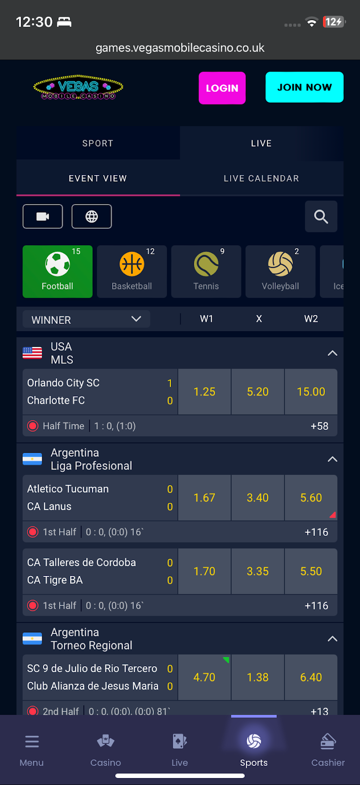 Vegas mobile casino gallery image 3