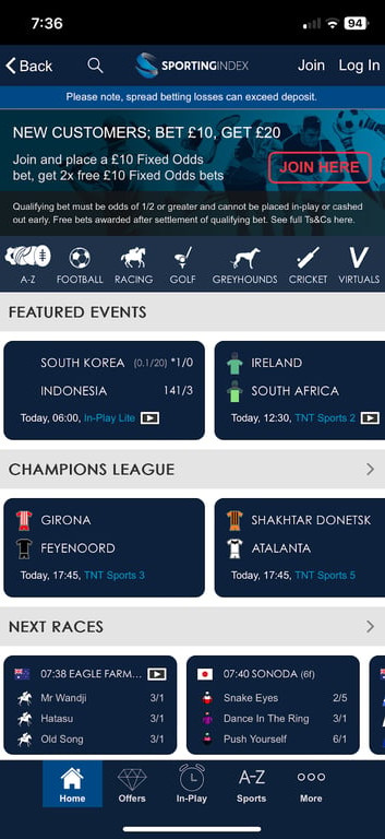 Sporting Index gallery image 1