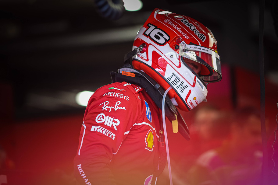 IMAGO Charles Leclerc could be the man to split the McLaren dominance this weekend.