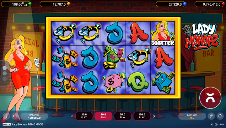 Lady Monopz slot released – features, RTP & free play demo