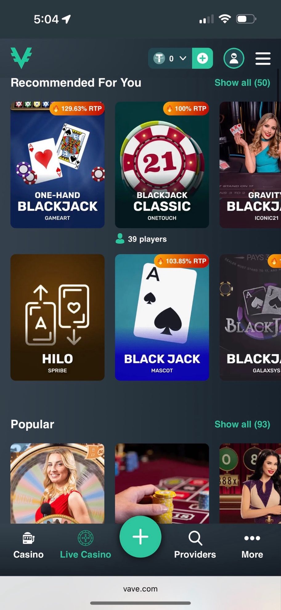 Vave Casino Review | New Players Can Receive up to 4 BTC + 100 Free Spins