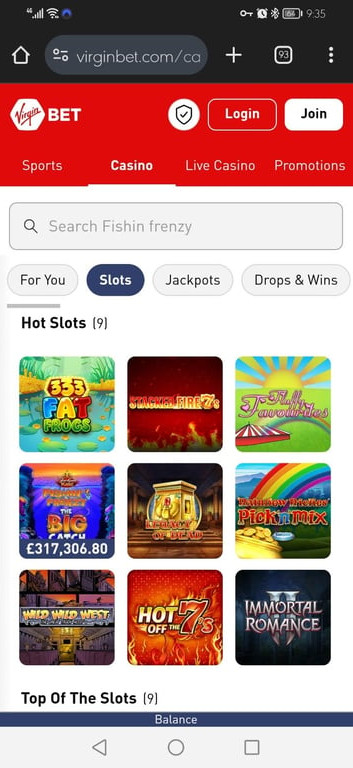 Virgin Bet Casino gallery image 4