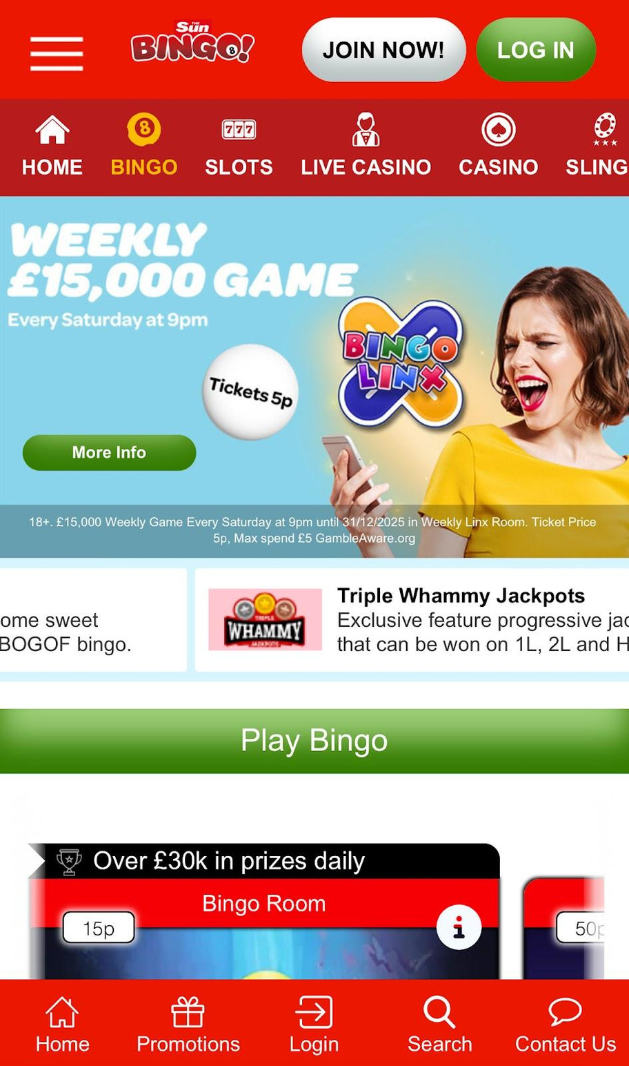 Sun Bingo review | 150 free spins and £50 bonus