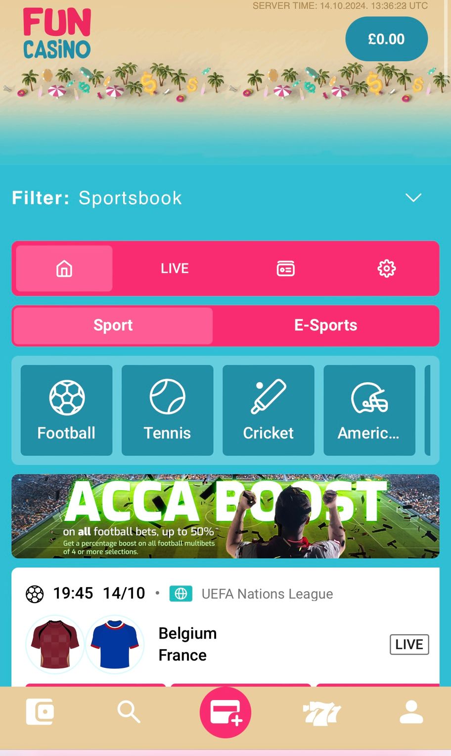 Fun Casino bookmaker review: Everything you need to know