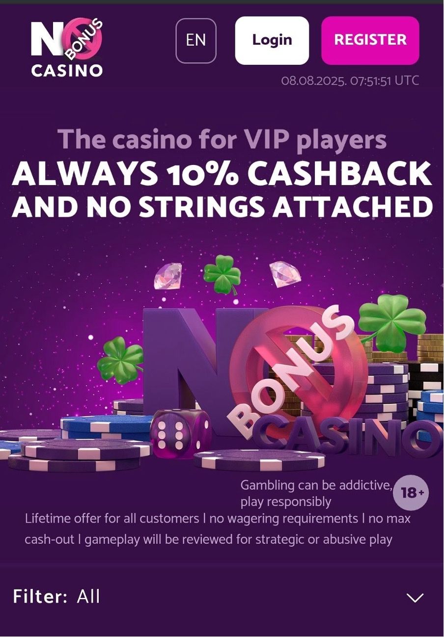  No Bonus Casino Review | Always 10% Cashback