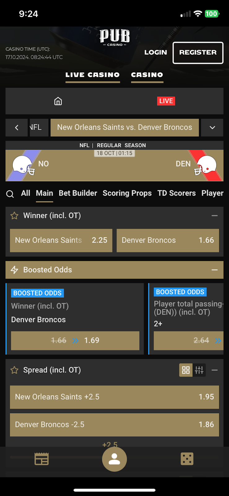 Pub Casino bookmaker review: Everything you need to know
