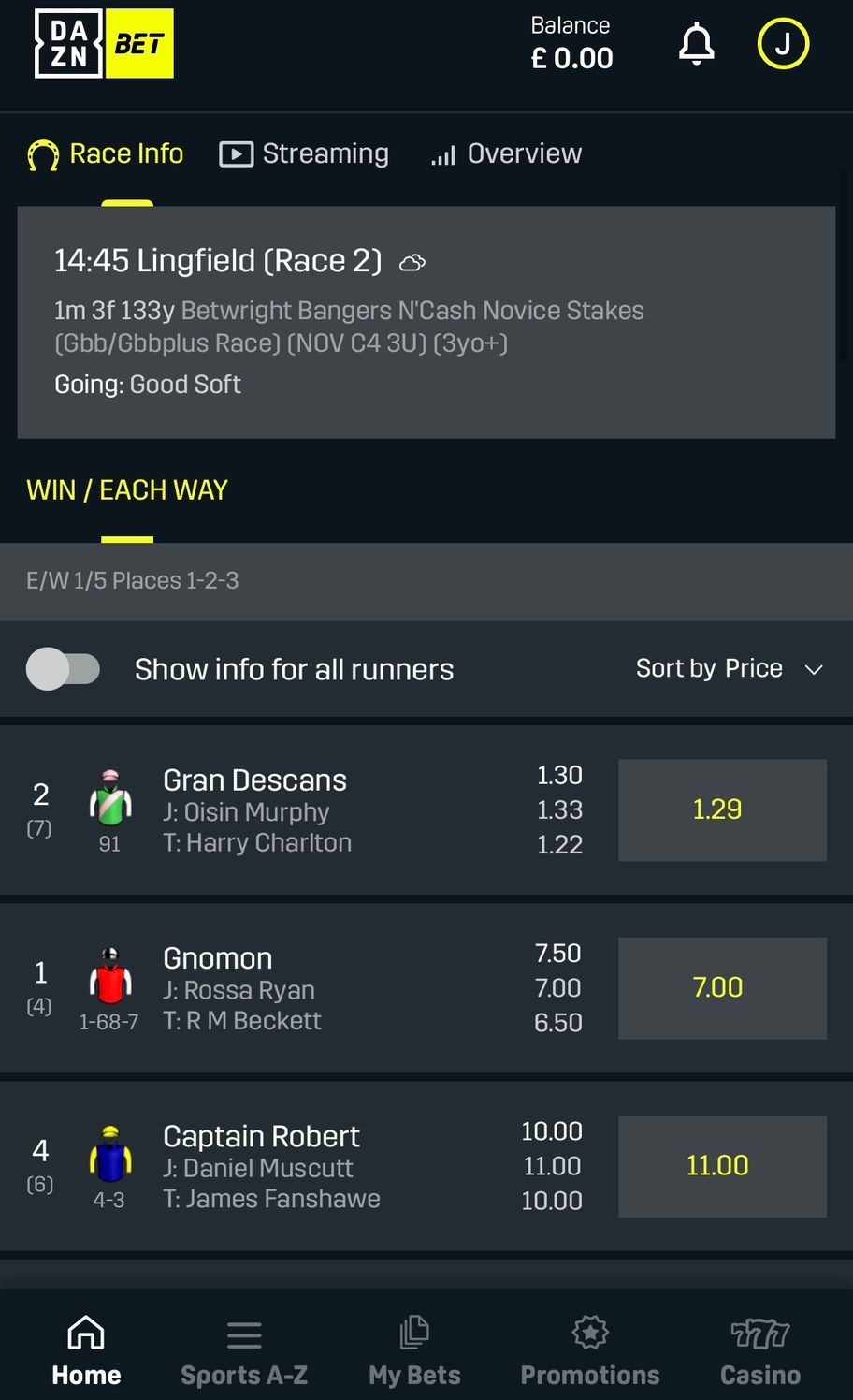DAZNbet bookmaker review: Everything you need to know