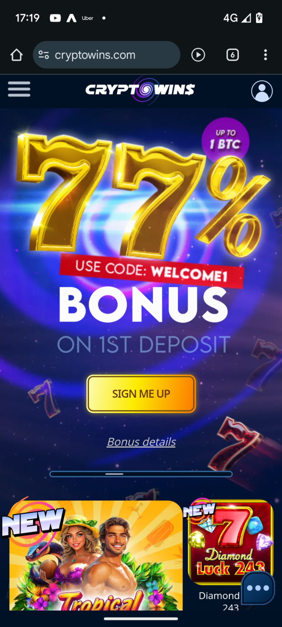 CryptoWins casino review | Multiple bonuses up for grabs | FIRST