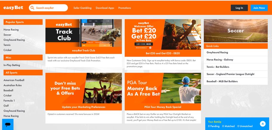 Easybet bookmaker review: Everything you need to know