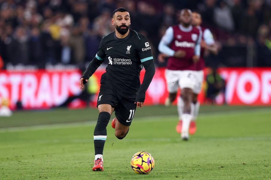 Imago&nbsp;Mohamed Salah playing against West Ham, on 29 December, during Liverpool's successful performance against the team