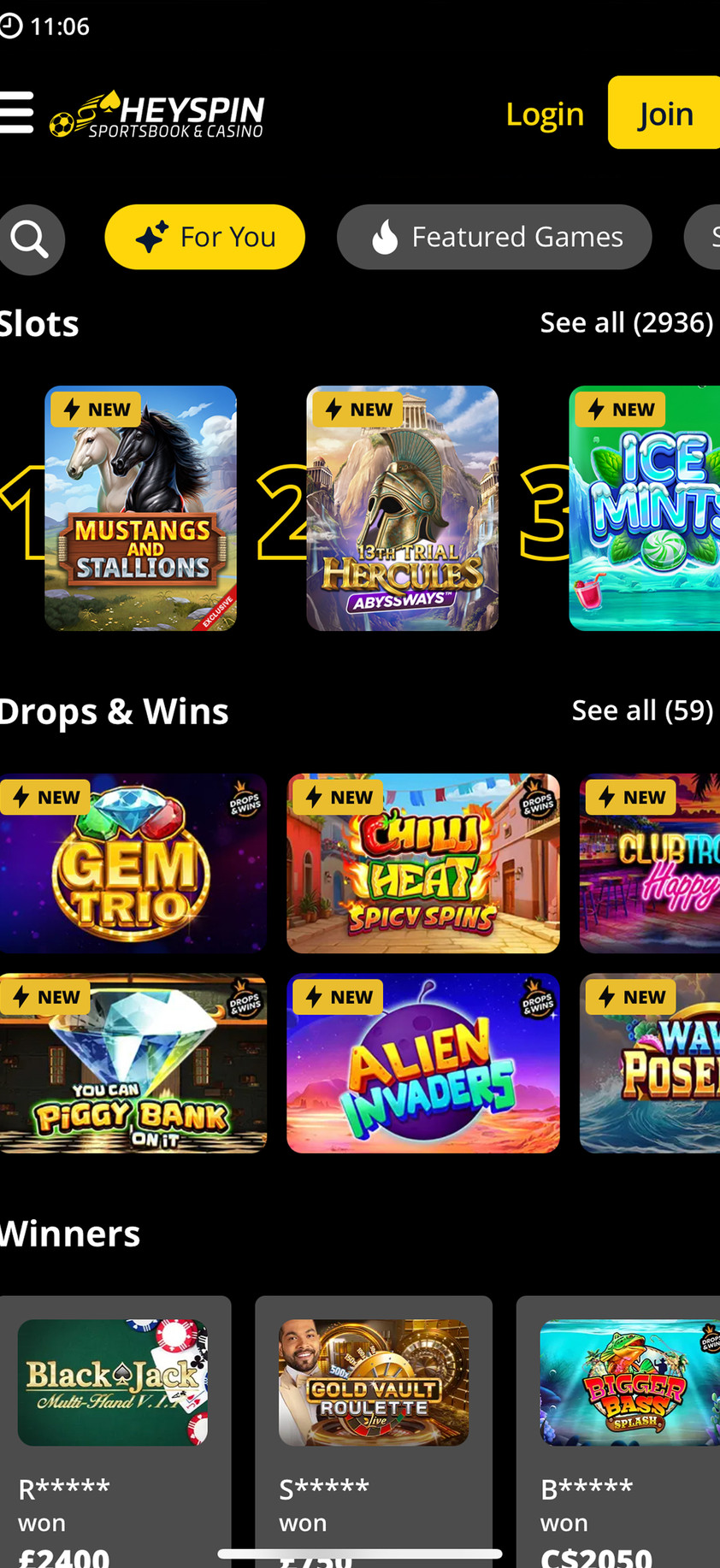 HeySpin Casino gallery image 2