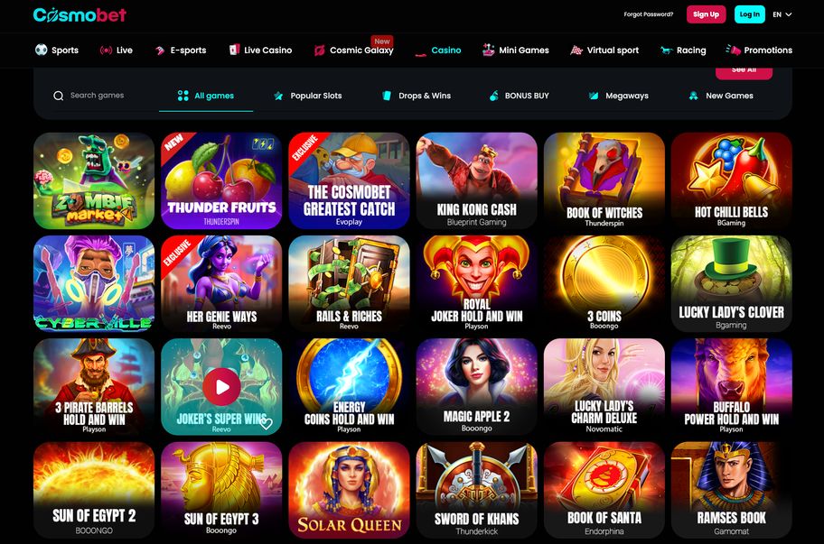 Cosmobet casino review 2025 | Claim your huge welcome package now