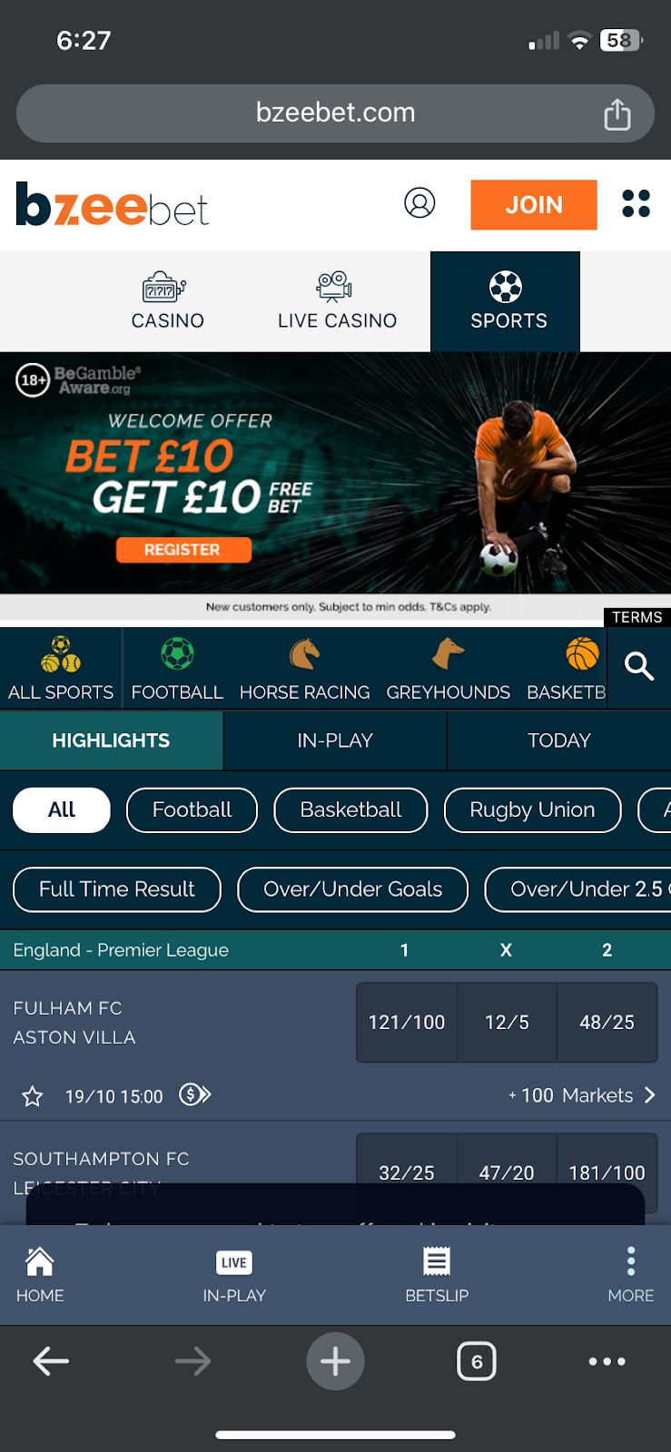 Bzeebet bookmaker review: Everything you need to know