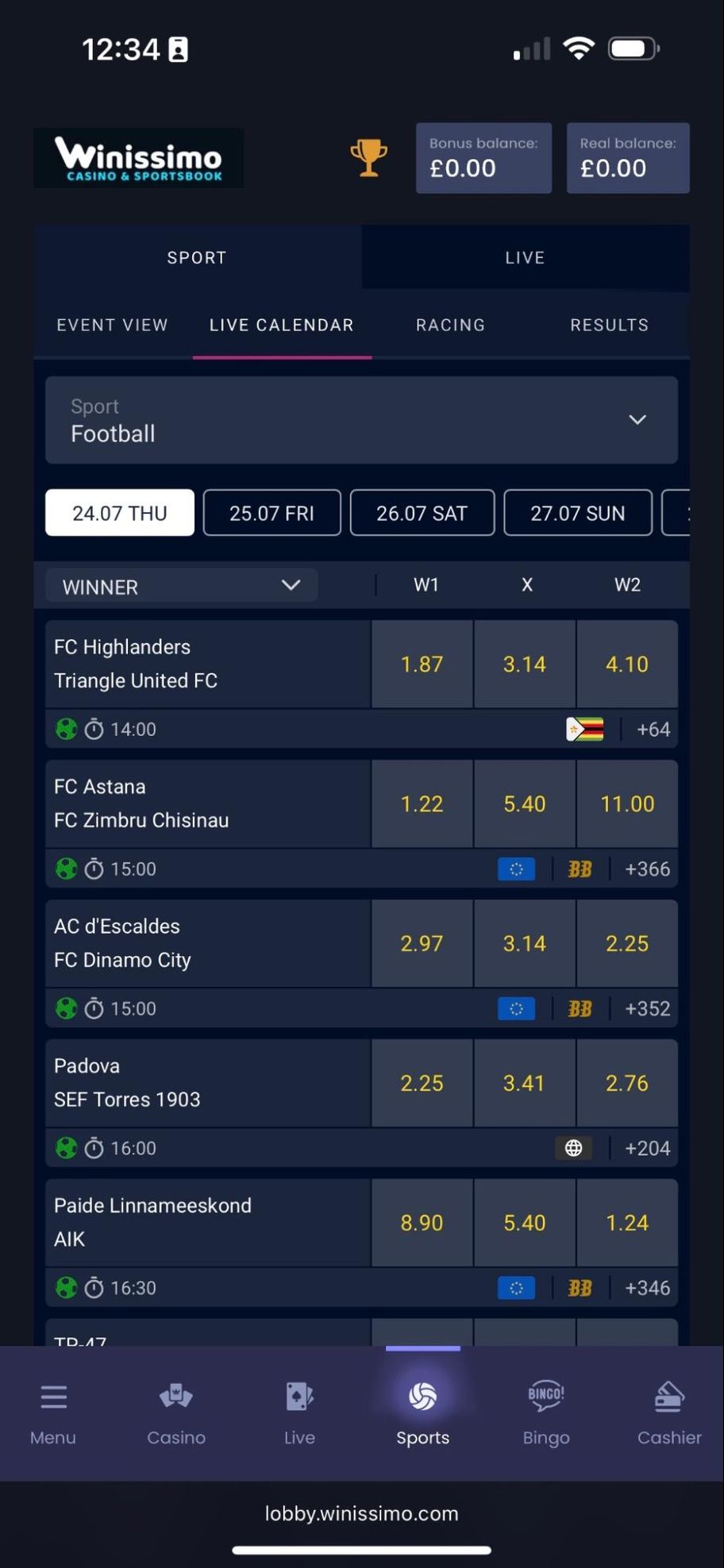 Winissimo bookmaker review: Everything you need to know