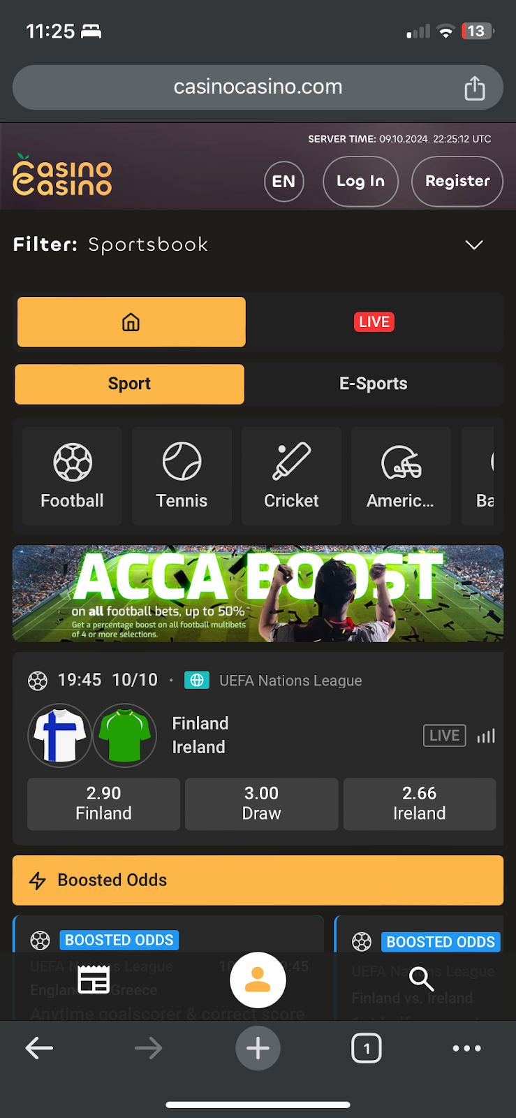 CasinoCasino bookmaker review: Everything you need to know