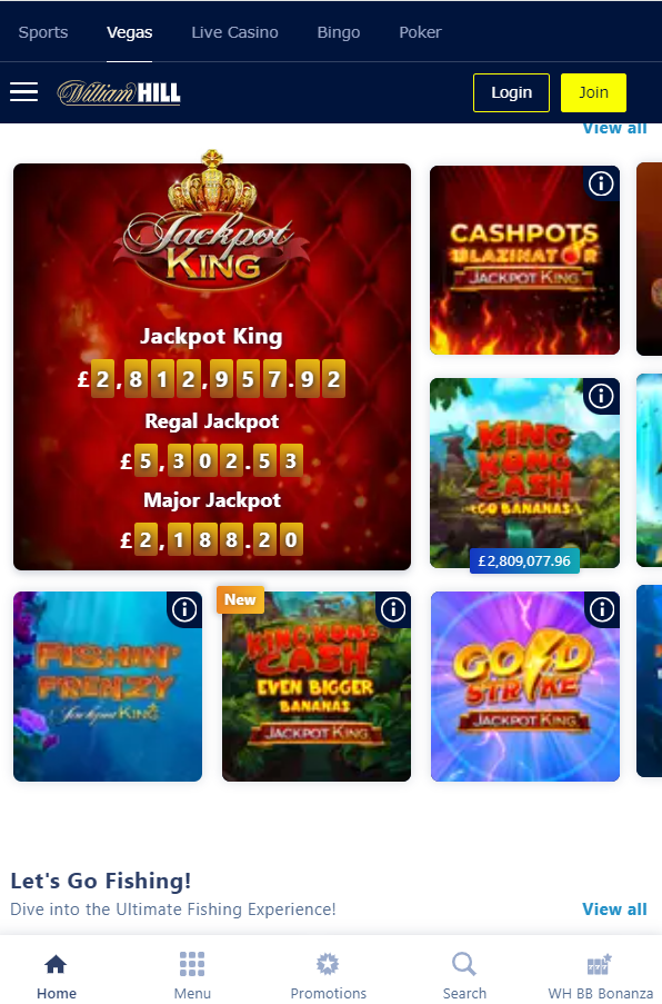 William Hill Vegas Casino Review 2025: Get £40 in Free Bets with a £10 Stake