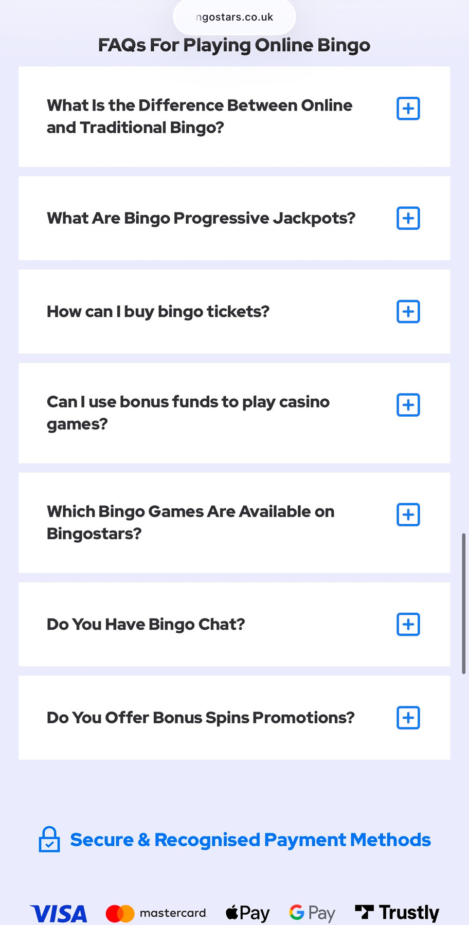 Bingostars casino review | 100% welcome bonus worth up to £50 plus 20 free spins | FIRST