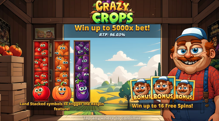  Crazy Crops: Slotmill’s new farm-themed online slot out tomorrow