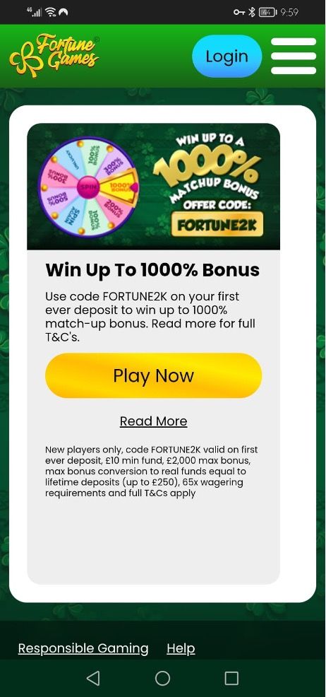 Fortune Games Casino Review UK | Claim Your Mega Reel Spin